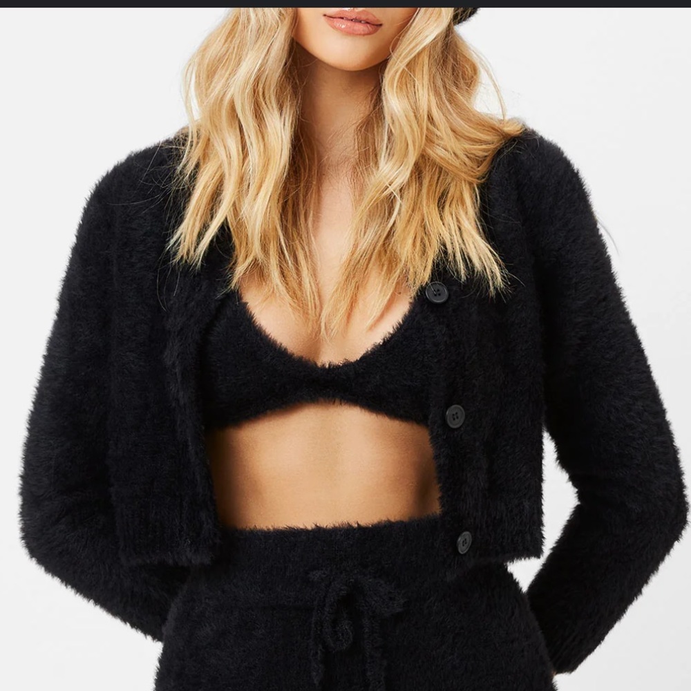 Frankie’s Bikinis - Cheri Cardigan Black - L